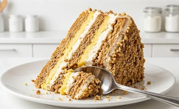 Tradicionalna višeslojna Grčka torta sa orasima i plazma keksom