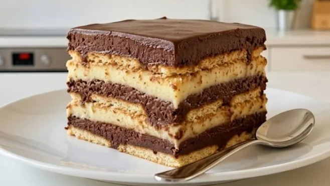 Brza domaća čokoladna griz torta sa keksom bez pečenja kora