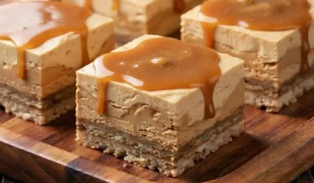 Butterscotch-kikiriki šnite: Umetnost bogatih tekstura