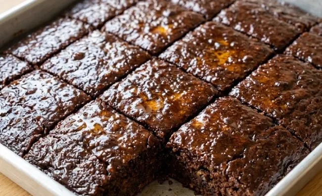 Sočne čokoladne kocke sa mlevenim orasima i mirisnim sirupom