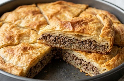 Domaći Burek sa Mesom: Zlatni klasik koji osvaja na prvi zalogaj