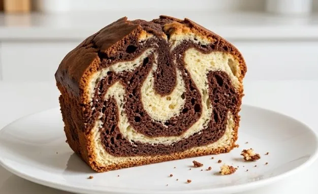 Tradicionalni domaći mramorni kolač sa bogatim kakao šarama