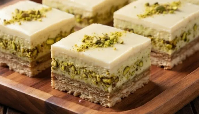 Bela čokolada-pistać kocke: Umetnost prefinjenosti
