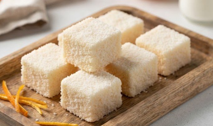 Domaće kokos-narandža kocke: Umetnost slatke harmonije