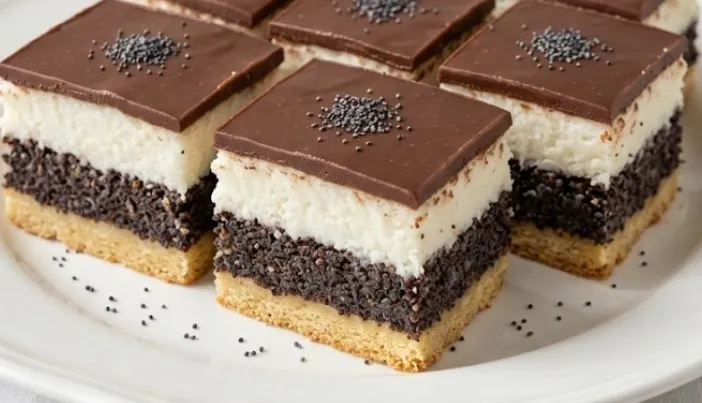 Kokos pečeni mak kocke: Umetnost slatke harmonije