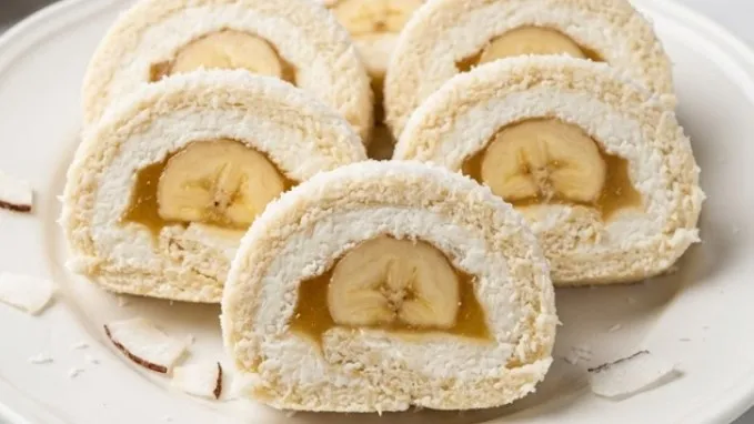 Kokos bananica rolat: Umetnost slatke harmonije