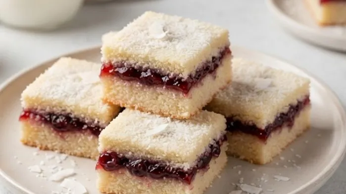 Domaće kokos-višnja kocke: Umetnost slatke harmonije