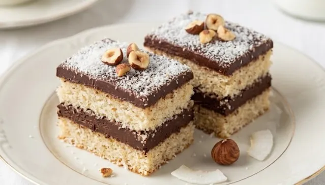 Domaće kokos-lešnik kocke: Umetnost slatke harmonije
