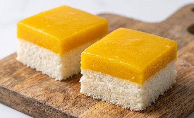 Kokos-mango tropske kocke: Umetnost slatke harmonije