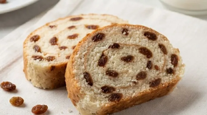 Domaći kokos-kismis rolat: Umetnost slatke harmonije