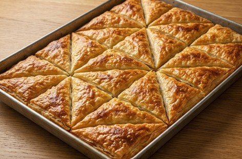Brzi sirni trouglovi: Hrskava domaća pita iz pleha
