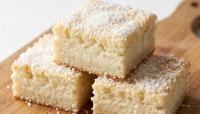 Rustične kokos-mlečne kocke: Umetnost slatke harmonije