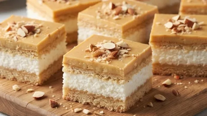 Kokos-badem kocke: Umetnost slatke harmonije