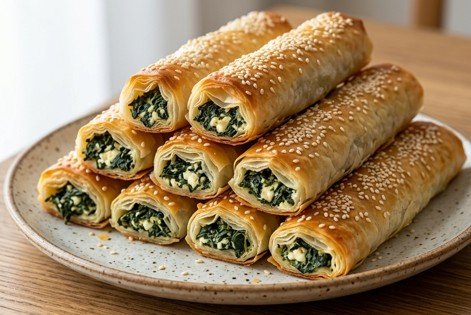 Domaće spanać rolnice: Hrskave i sočne pite gotove za čas