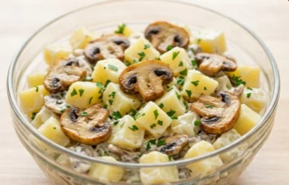 Krompir Pečurke Salata: Umetnost slane harmonije