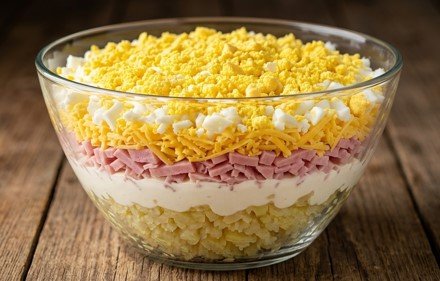 Slojevita Mimoza Salata: Raskošno predjelo u čaši gotovo za 15 minuta
