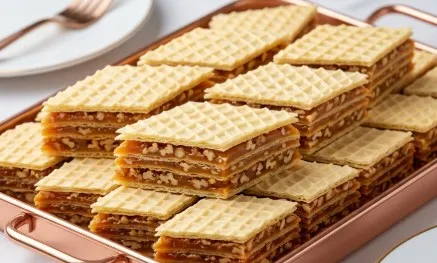 Hrskave Karamel Oblande: Savršena Harmonija Hrskavih Listova i Karamela