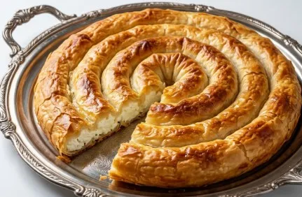 Burek Pita sa Sirom: Savršena Harmonija Tankih Kora i Domaćeg Sira